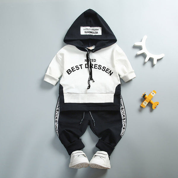 Baby's Hooded Sweatshirt And Sweatpants Suit
