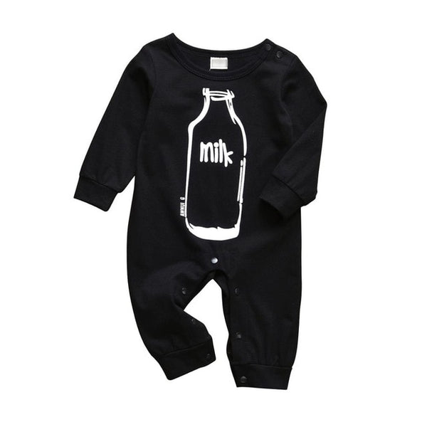 Baby Boys Girls Romper Cotton Long Sleeve Milk Jumpsuit Infant Clothing Autumn Newborn