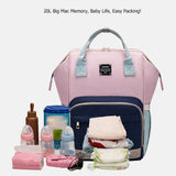 Original Lequeen Fashion Maternity Diaper Bag Large Capacity Nappy Bag Travel Baby Care Backpack