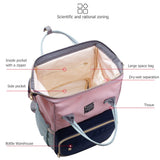 Original Lequeen Fashion Maternity Diaper Bag Large Capacity Nappy Bag Travel Baby Care Backpack