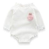 Cute Baby Girls Spring Autumn Cotton Long Sleeved Bodysuit Infant Clothes