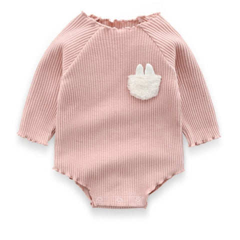 Cute Baby Girls Spring Autumn Cotton Long Sleeved Bodysuit Infant Clothes