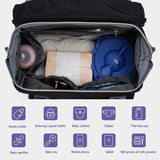 New Backpack with Portable Crib Nappy Bag Multifunctional Folding Maternity Nursing Organizer