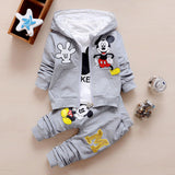 Hot Sale 2016 Autumn Baby Girls Boys Clothes Sets Cute Infant Cotton Suits Coat+T Shirt+Pants Casual Kids Children Suits