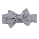 Lovely Girls Cotton Headband Solid Hair Bows Headbands For Kids 2017 New Arrival Newborn Kids Cotton Hair Accessories