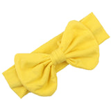 Lovely Girls Cotton Headband Solid Hair Bows Headbands For Kids 2017 New Arrival Newborn Kids Cotton Hair Accessories