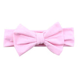 Lovely Girls Cotton Headband Solid Hair Bows Headbands For Kids 2017 New Arrival Newborn Kids Cotton Hair Accessories