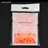 YWHUANSEN 40pcs/lot 2-3cm Hair Accessories Scrunchy Elastic Hair Bands Girls decorations Headdress acessorios Gum for hair ties