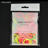 YWHUANSEN 40pcs/lot 2-3cm Hair Accessories Scrunchy Elastic Hair Bands Girls decorations Headdress acessorios Gum for hair ties