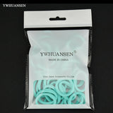 YWHUANSEN 40pcs/lot 2-3cm Hair Accessories Scrunchy Elastic Hair Bands Girls decorations Headdress acessorios Gum for hair ties