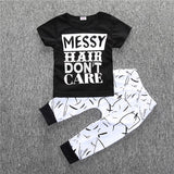 BCS177 Summer Kids Clothes Sets Short Sleeve Boy T-shirt Pants Suit Clothing Set Newborn Sport Suits Children Baby Boy Clothes