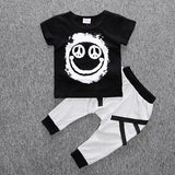 BCS177 Summer Kids Clothes Sets Short Sleeve Boy T-shirt Pants Suit Clothing Set Newborn Sport Suits Children Baby Boy Clothes