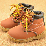 Winter  Leather Snow Boots For Girls and Boys With Warm Plush