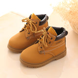 Winter  Leather Snow Boots For Girls and Boys With Warm Plush