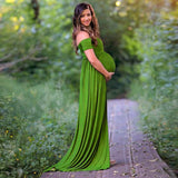 Maternity dress Sexy Photography Props Dresses V-Neck Dress S/M/L/XL clothes for Pregnant Women Summer dress Green drop shipping